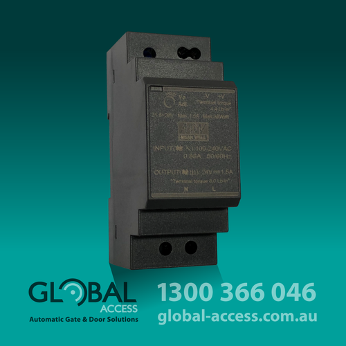 30W 24V 1.5A DIN RAIL POWER SUPPLY