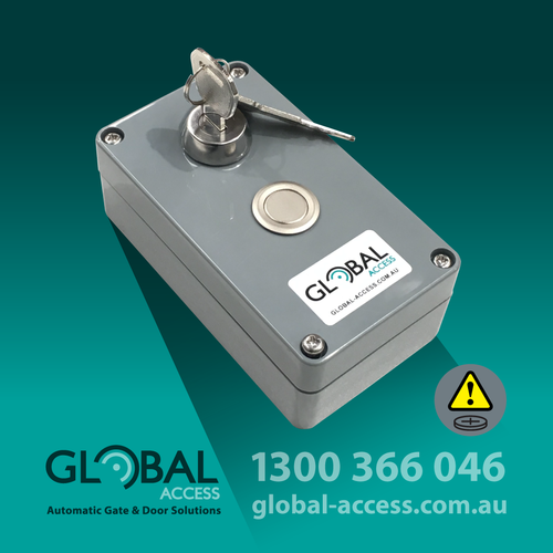 Wireless Push Button In Lockable Enclosure – Suit SOMMER Pearl Remotes