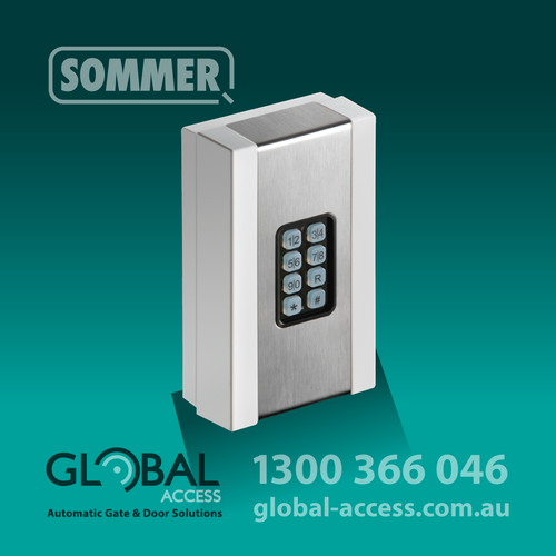 SOMMER ENTRACODE+ SURFACE MOUNTED WIRELESS KEYPAD