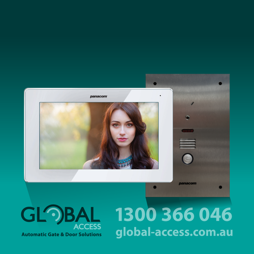 Panacom 930 Touch Button 7″ HD Monitor – Flush Mounted Door Station