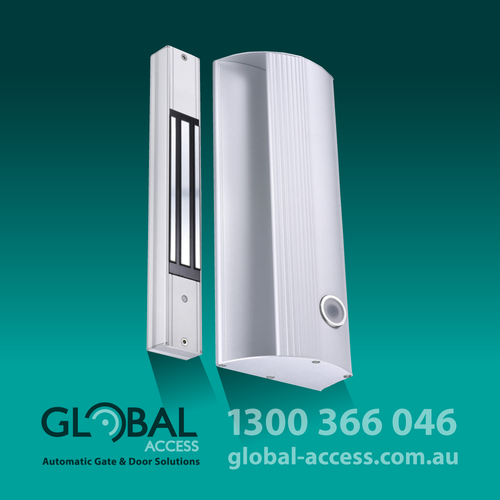 MAGNETIC LOCK WITH EXIT BUTTON INTERNAL USE (600LBS)