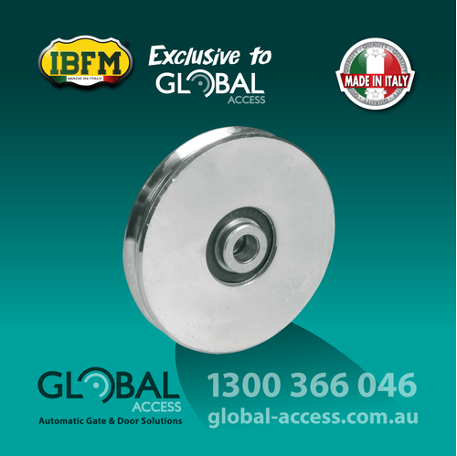 200mm Ø Single Bearing Pulley Wheel – 8mm Groove