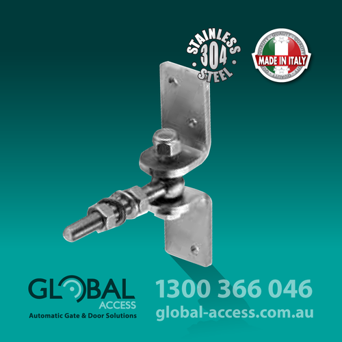 Stainless Steel Adjustable Hinge With Fixing Plate – 60mm