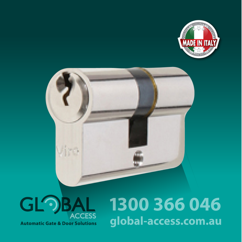 Nickel Double Lock Cylinder – 90mm