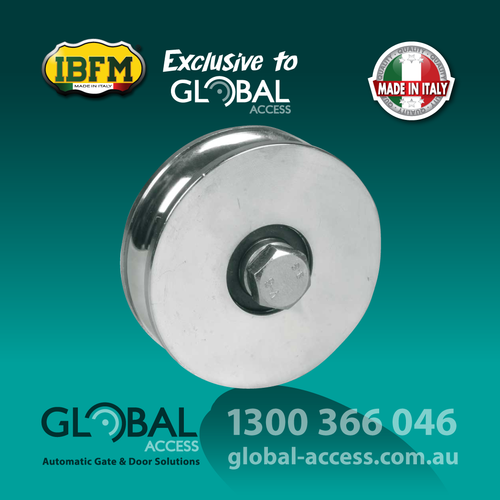 2 Bearing Lubricating Bottom Wheels – U Groove – sizes from 120mm Ø up to 180mm Ø