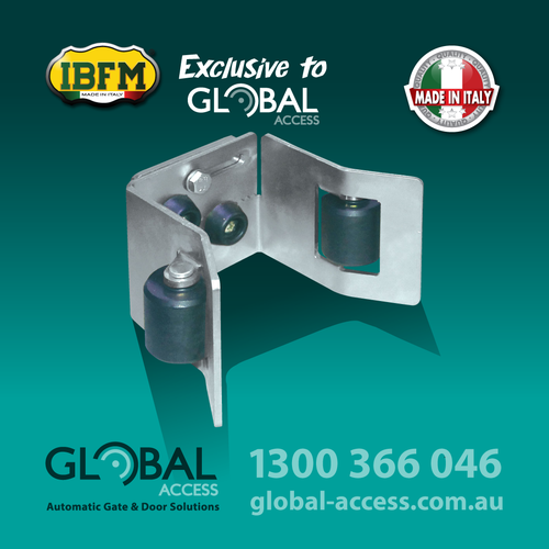 Adjustable Meeting Point With Nylon Rollers For Sliding Gates