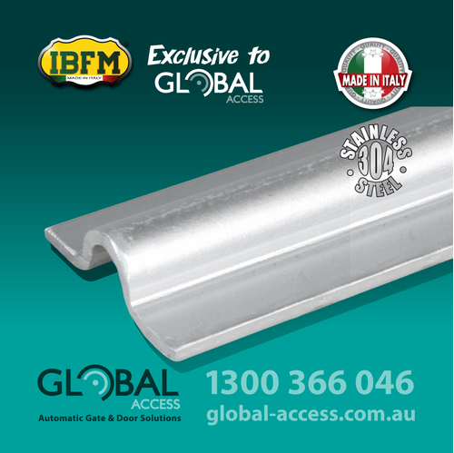 Stainless Steel 20mm U Ground Track – 3M OR 5.8M Lengths