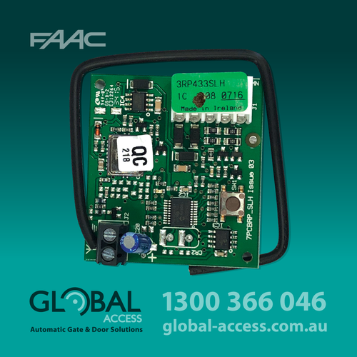 FAAC 1 Channel Plug-In Dip Switch Receiver 433mHz