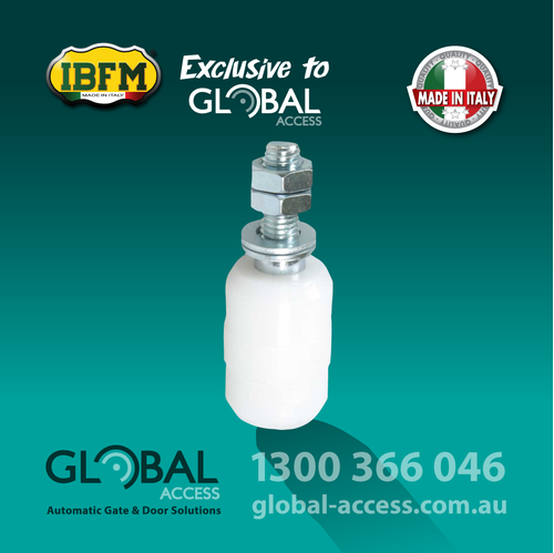 Nylon Roller – White – Sizes from 25mm Ø up to 42mm Ø