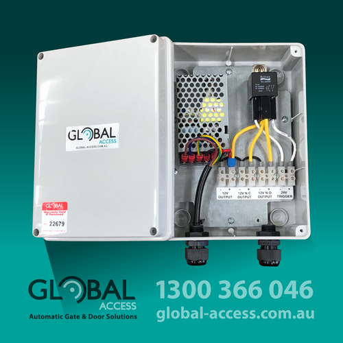 12V DC 2AMP POWER SUPPLY IN SEPARATE ENCLOSURE FOR ACCESORIES / MAGNETIC LOCK