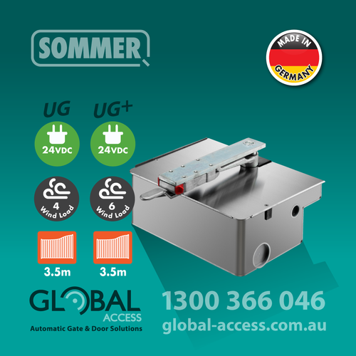 SOMMER TWIST UG & UG+ 24V ELECTRIC UNDERGROUND SWING GATE MOTOR